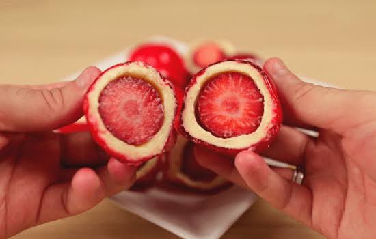 como fazer morango do amor